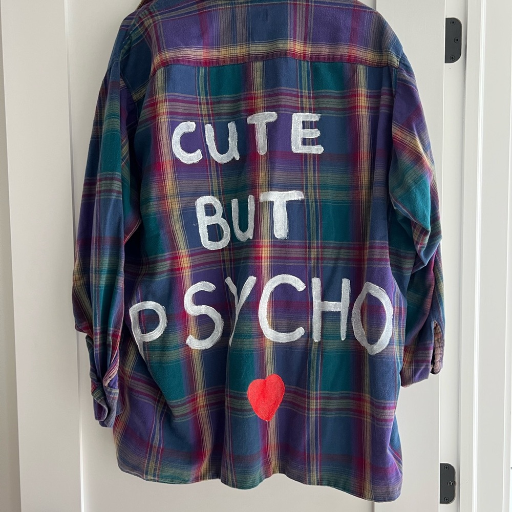 Plaid Women's Top - Multicolor Cute But Psycho